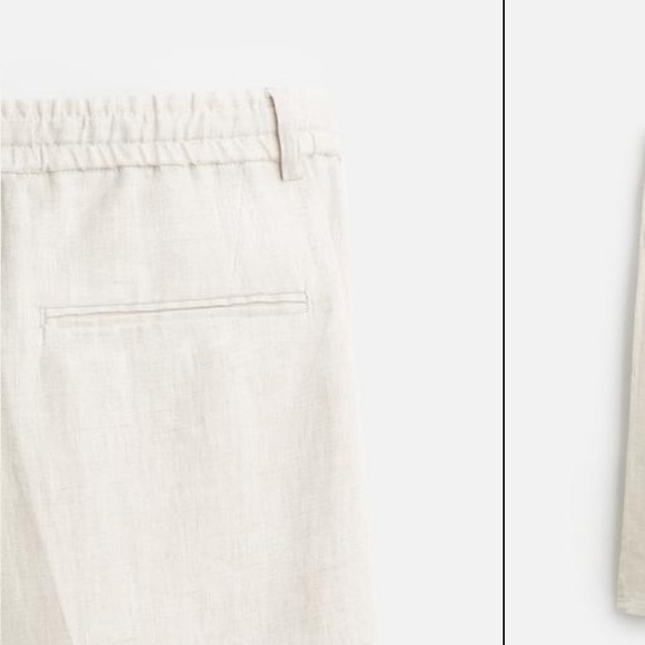 Zara Men’s Linen Pants in 100% Linen - Size Medium - Picture 3 of 14